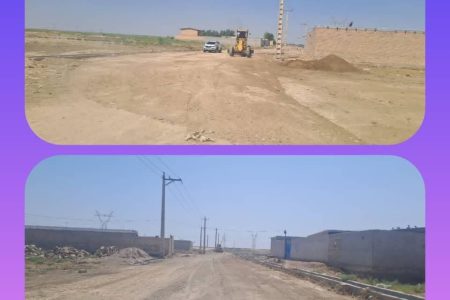 شروع بکار پروژه زیرسازی وجدول گذاری معابرشهری ابوحمیظه از محل اعتبارات آلایندگی