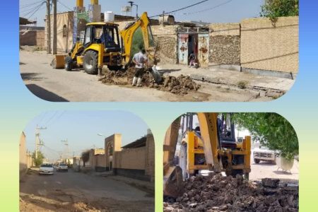 با پیگیری واحدخدمات شهری تعمیر شکستگی لوله های آب شهری در چندین نقطه از سطح شهر توسط عملیات سازمان آبفا