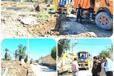 اقدامات انجام شده توسط واحد فنی،واحد خدمات شهری،واحد زیباسازی شهرداری ابوحمیظه