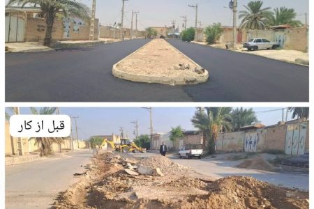 ادامه عملیات آسفالت خیابان رسالت شمالی