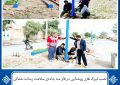 نصب تیرک های روشنایی در فاز سه جاده‌ی سلامت رسالت شمالی