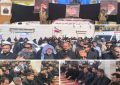 حضور شهردار ابوحمیظه مهندس سیدحسین نوری و اعضای شورای اسلامی شهر و جمعی از کارکنان شهرداری در نماز جمعه عبادی سیاسی و مراسم تشییع پیکرهای مطهر مدافعان امنیت